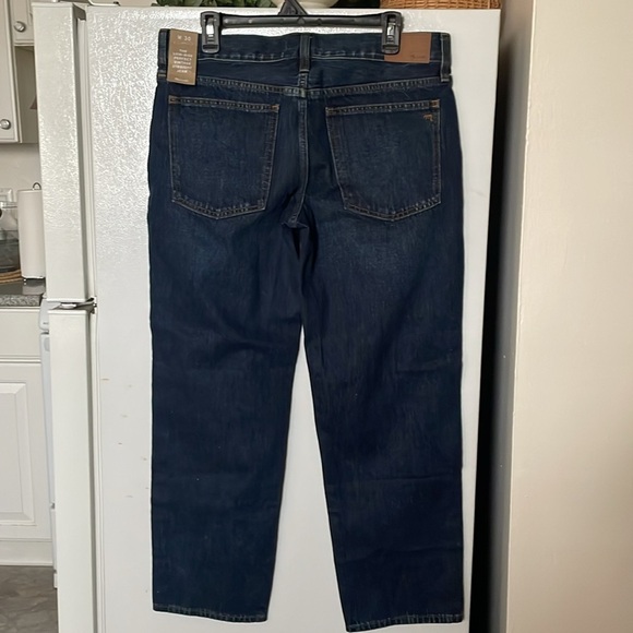 NWT Madewell Jeans Women’s Size 30 Low Rise Dark Wash Perfect Vintage Straight - Picture 5 of 9
